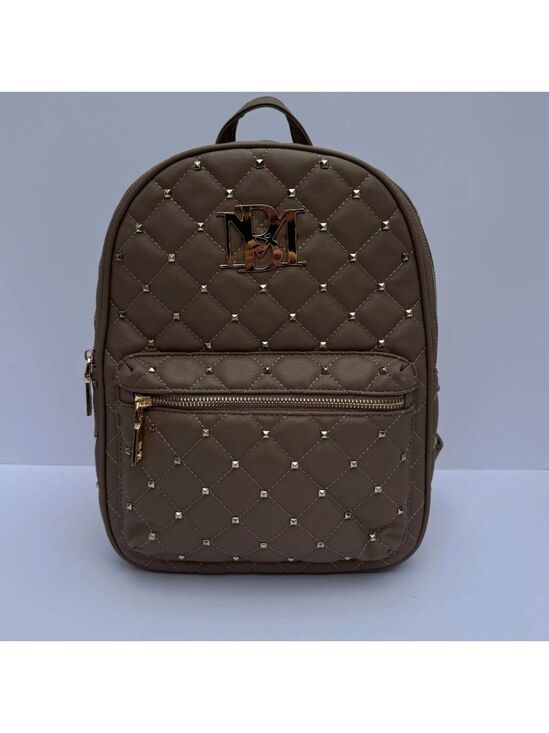 Badgley Mischka Handbags - BADGLEY MISCHKA Quilted Studded Vegan Leather Backpack